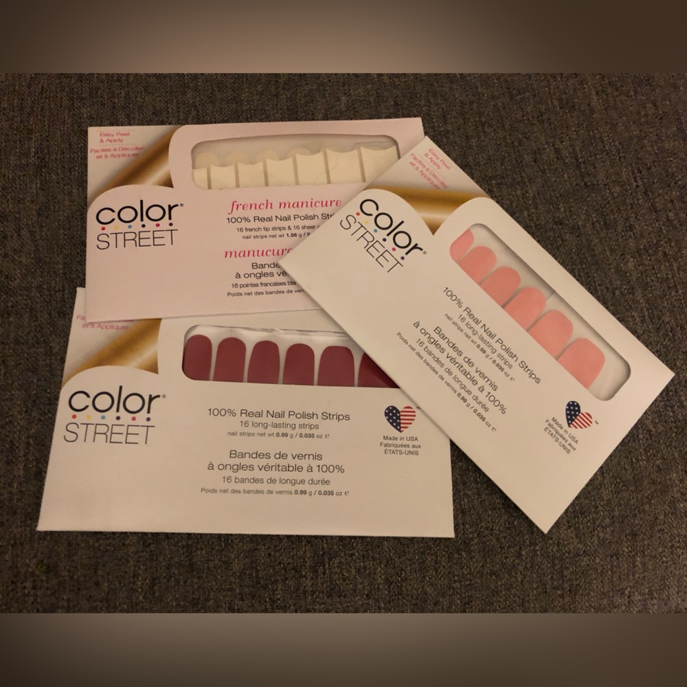 COPY - Colour Street Easy Peel and Apply100% Teal Nail Polish Strips 3 Sets New…